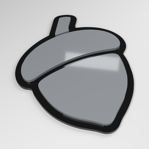 Acorn 3D Acrylic Car Badge_1