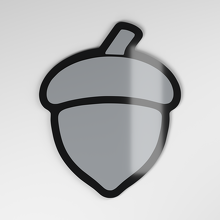 Acorn 3D Acrylic Car Badge_4