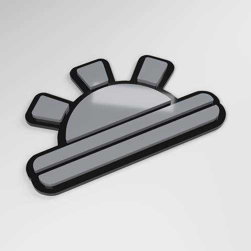 Sunrise 3D Acrylic Car Badge_1