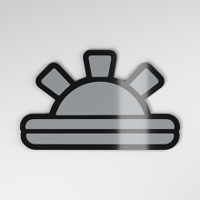 Sunrise 3D Acrylic Car Badge_4