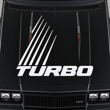 Turbo Rails Stripes Hood Vinyl Decal Sticker for Buick Regal Grand National G-Body 1984–1987_2