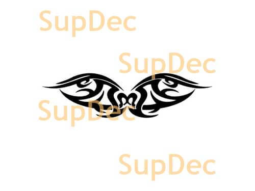 Tribal Style Shadow Wings Universal Vinyl Decal Sticker