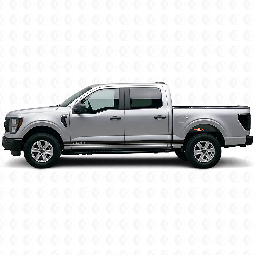 Dual Custom Side Stripes Vinyl Decal Kit for Musclecar truck 2016