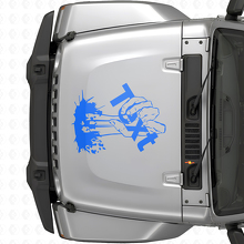 Zombie Hand Custom Text Hood Vinyl Decal Sticker for Jeep Wrangler_2