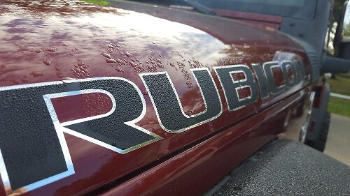 Rubicon Lettering Hood Vinyl Decal Kit for Jeep Rubicon  