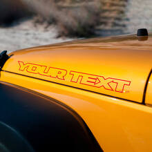 Lettering Bonnet Vinyl Decal for Jeep Wrangler_3