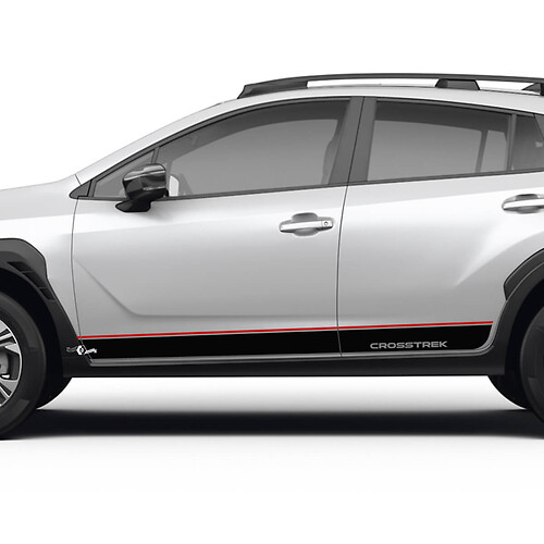 Side Doors Stripes Rocker Panel for Suba Crosstrek Vinyl Decals Stickers Graphics 2 colors
