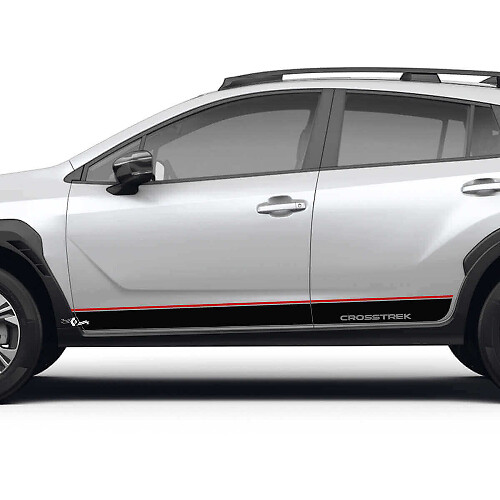 Straight Rocker Panel Stripes Vinyl Decals for Subaru Crosstrek