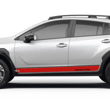 Side Doors Stripes Rocker Panel for Suba Crosstrek Vinyl Decals Stickers Graphics 2 colors
 2