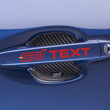4PCS STI Auto Door Handle Bar Decal Vinyl Car Sticker for Suba
 3