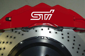 8 X STI Subaru Brake Caliper Decals Stickers Vinyl Emblem Graphics Car