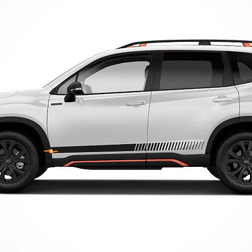 Racing Side Stripes Vinyl Decal Kit for Subaru Forester_1