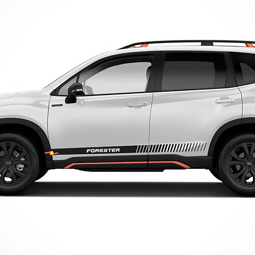 2X Suba FORESTER side skirt stripes vinyl body decal sticker graphics emblem logo
