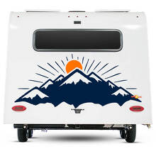 Camper Decal Mountains and Sun RV Trailer Camper Van Car vinyl Decals sticker
 3