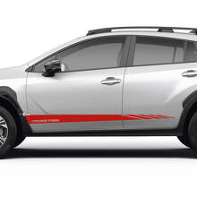 Racing Style Side Door Stripes Vinyl Decal Kit for Subaru Crosstrek_2