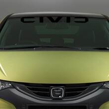 Windshield Vinyl Decal for Honda Civic_2