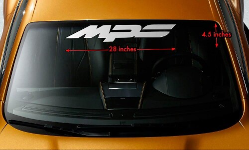 Mazda MPS Windshield Banner Vinyl Decal For Mazda Cars