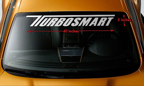 Turbosmart Style Windshield Banner Vinyl Decal 