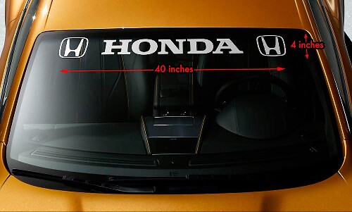 HONDA STYLE #3 Windshield Banner Vinyl Long Lasting Premium Decal Sticker 40