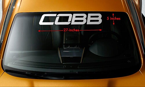COBB Windshield Banner Vinyl Decal for Cars