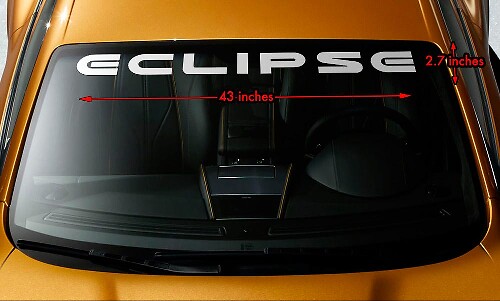 MITSUBISHI ECLIPSE Premium Windshield Banner Vinyl Decal Sticker 43