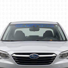 Custom Outline Windshield Lettering Vinyl Decal for Suba Legacy_2