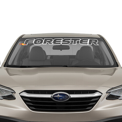 OUTLINE STYLE Windshield Banner Vinyl Decal Sticker fit Suba FORESTER

