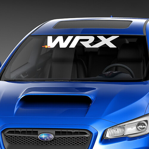 Windshield Sticker Decal Rally JDM Turbo Subieflow fit Suba WRX
