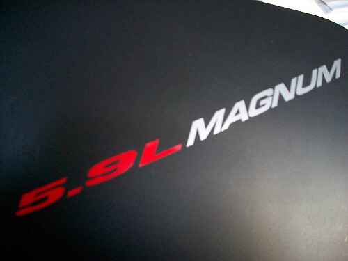5.9L Magnum Hood Vinyl Decals Pair for Cars