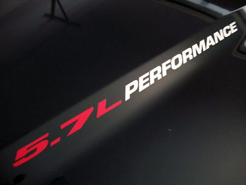 5.7L Performance Bonnet Vinyl Decal Sticker