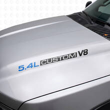 5.4L Custom V8 Hood Vinyl Decals for Musclecar F250/350 Expedition_7