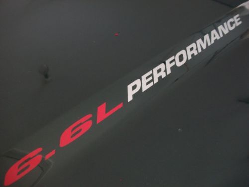 6.6L Performance Bonnet Vinyl Decals for Chevy Silverado 2500 3500 HD Duramax