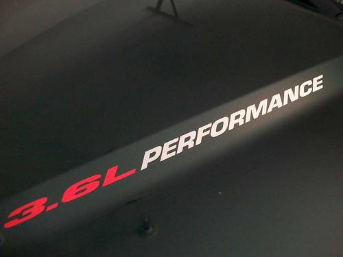 3.6L PERFORMANCE Hood decals 2010 - 2020 Chevrolet Camaro RS V6