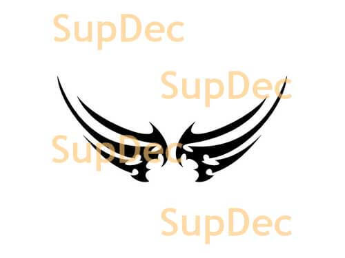 Symmetrical Tribal Wings Vinyl Decal Sticker for Cars
