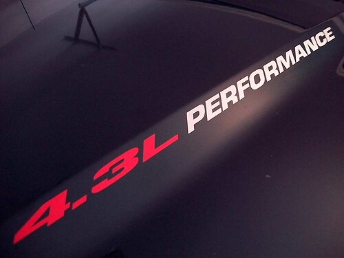 4.3L Performance Hood Vinyl Decal Set for GMC Sierra 1500 & Chevy Silverado 1500