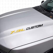 7.3L Custom Hood Vinyl Decal Set for Musclecar truck F250 F350 _10