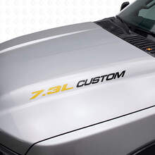 New 7.3L POWERSTROKE Hood sticker emblem style decal Musclecar F250 F350 Turbo Diesel_10