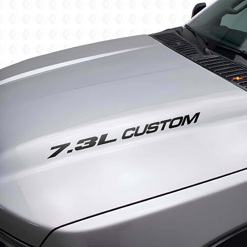7.3L Custom Hood Vinyl Decal Set for Musclecar truck F250 F350 