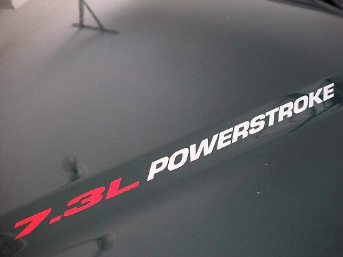 New 7.3L POWERSTROKE Hood sticker emblem style decal Ford F250 F350 Turbo Diesel
