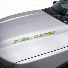 New 7.3L POWERSTROKE Hood sticker emblem style decal Musclecar F250 F350 Turbo Diesel_3