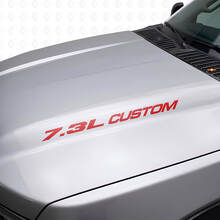 New 7.3L POWERSTROKE Hood sticker emblem style decal Musclecar F250 F350 Turbo Diesel_4