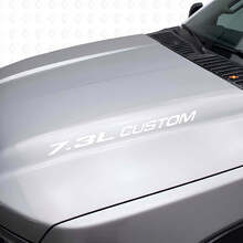 7.3L Custom Hood Vinyl Decal Set for Musclecar truck F250 F350 _5