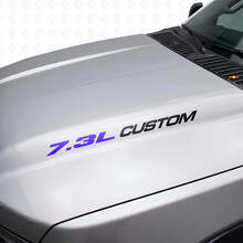 7.3L Custom Hood Vinyl Decal Set for Musclecar truck F250 F350 _7