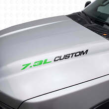 7.3L Custom Hood Vinyl Decal Set for Musclecar truck F250 F350 _8