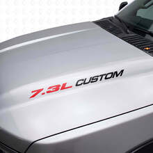7.3L Custom Hood Vinyl Decal Set for Musclecar truck F250 F350 _9