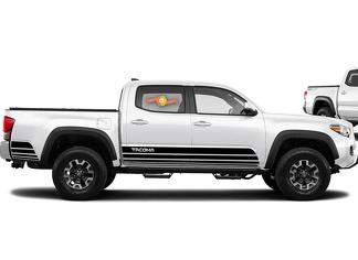 Toyota TACOMA 2016 Retro lines style graphics side stripe decal