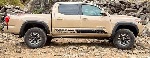 Toyota TACOMA 2016 Wild Mountains style graphics side stripe decal