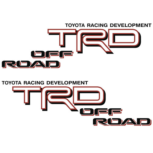 TRD Off Road Bedside Side Vinyl Decal Sticker for Toyota Tacoma