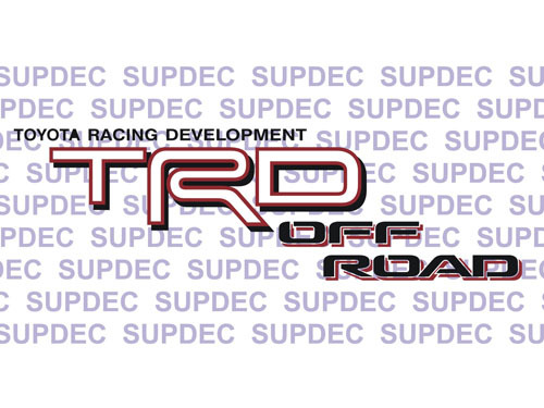 TRD Off Road Tacoma Tundra Quarter Panel Decals Stickers Off Road
