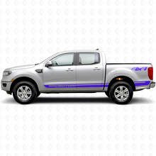 Custom 4x4 Side Stripes Vinyl Decals Kit for Musclecar Ranger_2